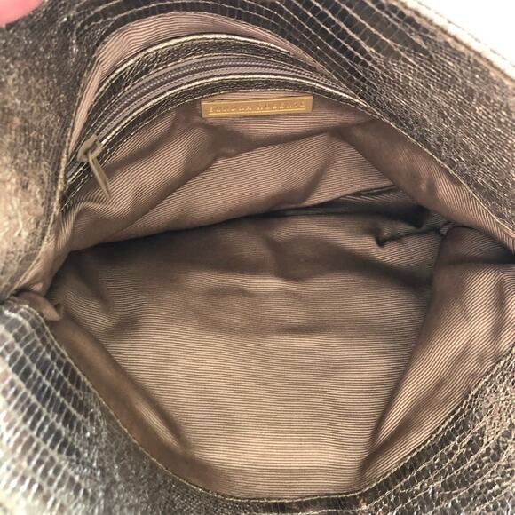 Sondra Roberts Clutch Bag Kisslock Chain Strap GUC - Picture 6 of 8